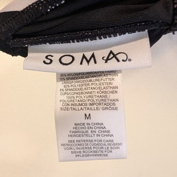 SOMA Tie Front Bikini Top Swim Beach Pool Swim Vacation Mix and Match - Size M - Picture 5 of 5